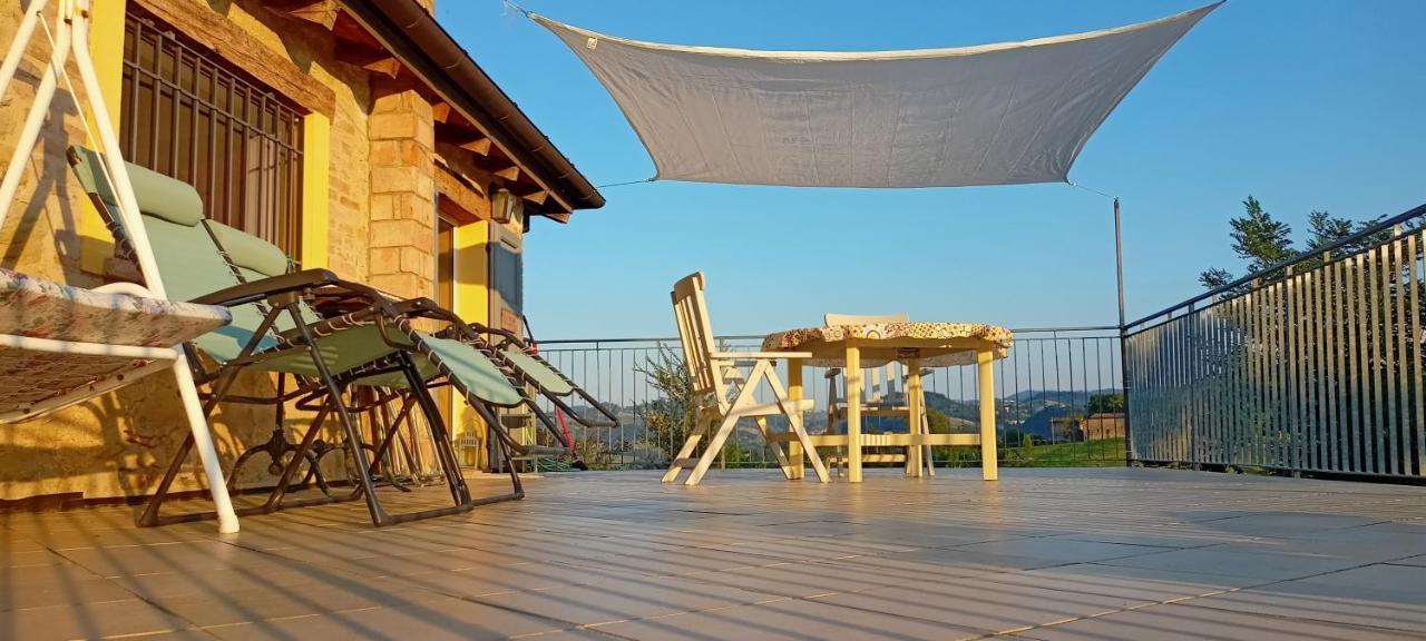 Ferienwohnung La Terrazza In Collina Monte Orsello Exterior foto